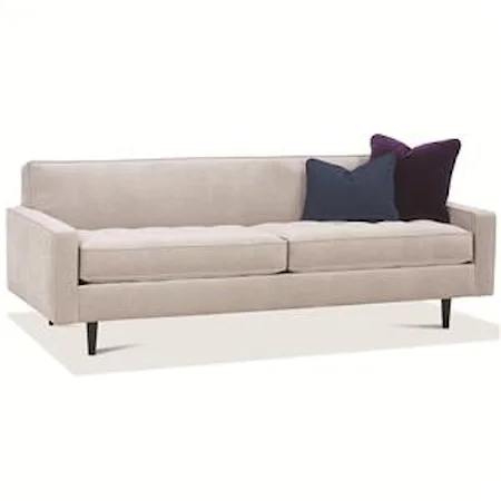 Contemporary Sofa With Track Arms